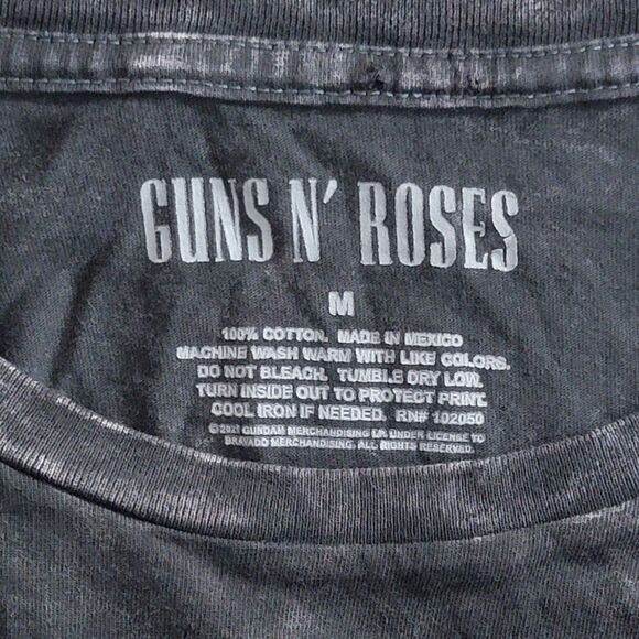 Guns N Roses T-Shirt Womens Medium Black Acid Wash Appetite For Destruction - Picture 10 of 10